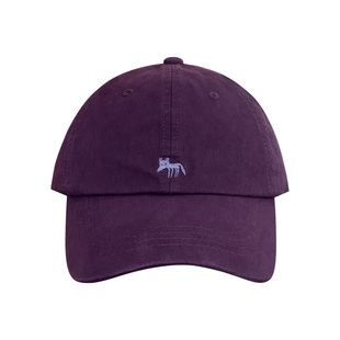 素单舍西日系小狐狸刺绣棒球帽女宽帽檐大脸显小百搭ins鸭舌帽子