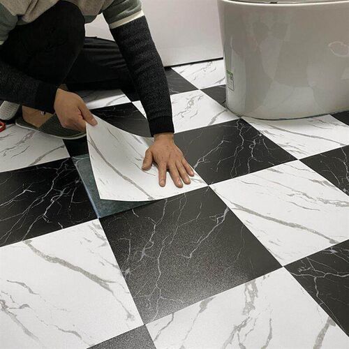 厨房防水耐磨地贴k卫生间地砖贴纸A自粘J浴室地板贴水泥地面厕所