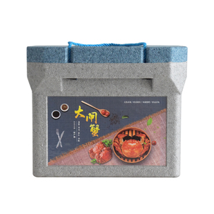 大闸蟹泡沫箱保鲜礼品盒阳澄湖螃蟹海鲜生鲜冷藏EPP保温冷链包装