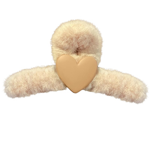 毛绒抓夹女秋冬2023新款大号鲨鱼夹发量多毛毛发夹后脑勺夹子头饰