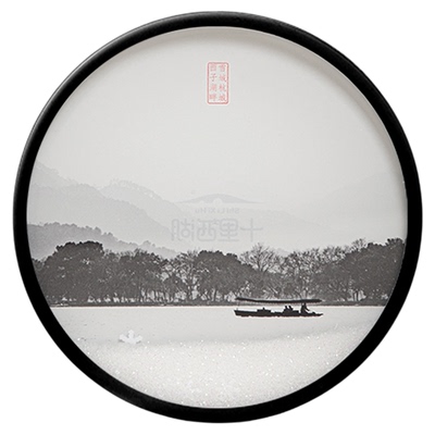 十里西湖文创流沙杯垫伴手礼