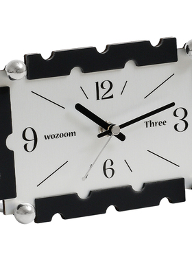 TEBO入户玄关时钟摆件客厅电视柜摆台式座钟办公桌面装饰钟表