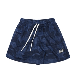 SLAMBLE夏季新款泼墨迷彩网眼短裤男透气速干篮球运动训练四分裤