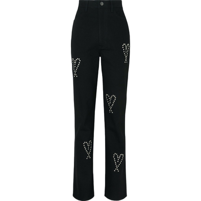 【38开门红】The World is Your Oyster 女孔眼缀饰直筒裤