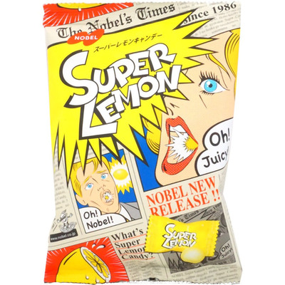 诺贝尔日本76g进口零食柠檬糖