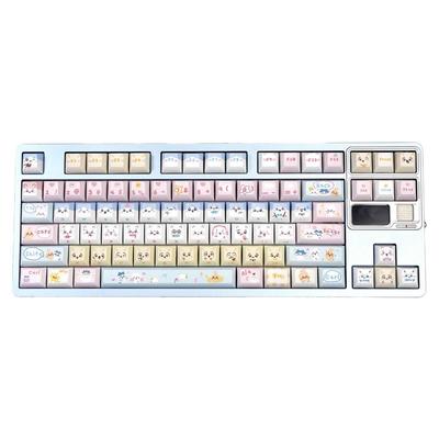 Maorbeng猫尔本KCA高度chikawa卡哇伊机械键盘十字键帽PBT热升华