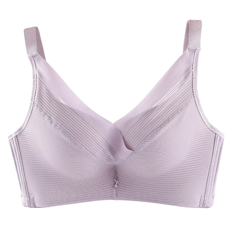 内衣女无钢圈小胸聚拢调整型收副乳无痕美背薄款套装性惑文胸罩夏