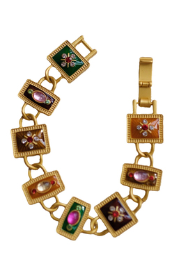 古风鎏金镶嵌宫廷风手链