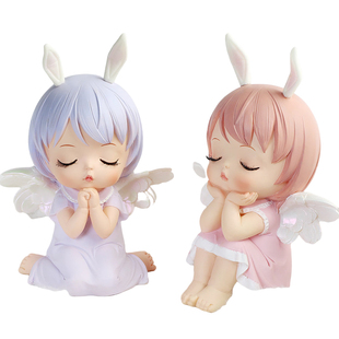 网红安妮宝贝天使手办车载摆件少女心温馨装饰品可爱女孩生日礼物