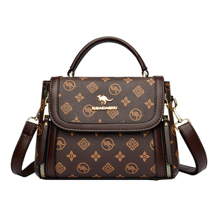 袋鼠正品真皮女包斜挎包新款包包女士2025新款小包单肩手提包时尚