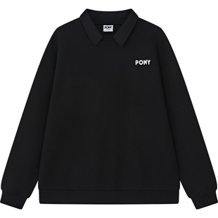 PONY1972秋冬新品男女情侣款轻便舒适运动休闲长袖POLO 243U2CP50