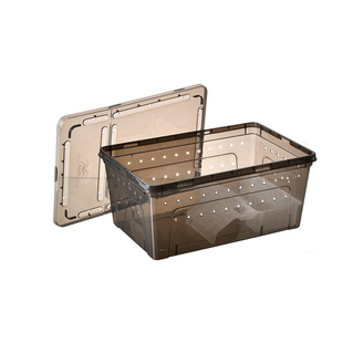 乌龟缸带晒台造景巴西龟饲养箱两栖盒小型宠物龟冬眠专用缸生态缸