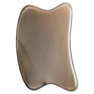 白水牛角面部刮痧板美容全身通用淋巴颈部肩颈背部腿部专用按摩板