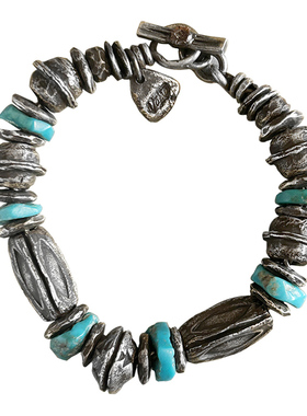 VAJRA原创美国随性松石银手链