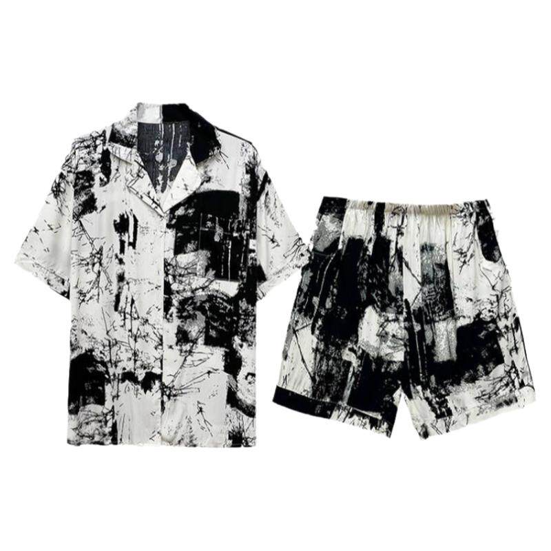 男女绵绸简约开衫家居服睡衣