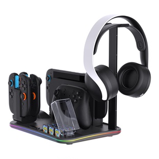 IPEGA switch2主机底座收纳 散热风扇NS2手柄充电 耳机架卡带配件