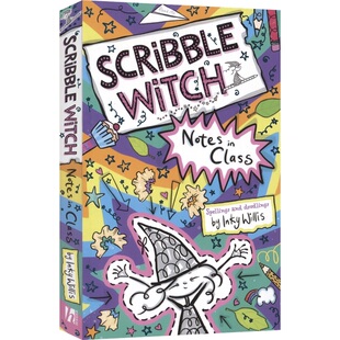 Scribble Witch Notes in Class 涂鸦女巫：课堂中的纸条 桥梁书 趣味插图 青少年课外读物 幽默搞笑章节小说 英文原版进口图书