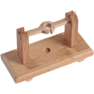 扇架团扇支架中国风复古风扇座真丝宣纸团扇展示扇子摆件