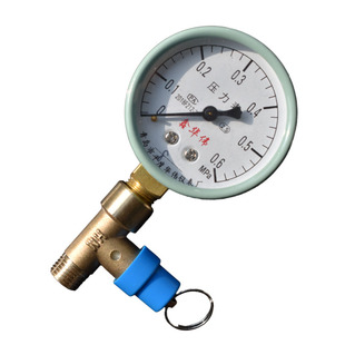 三通超压排气一体安全阀2分内外丝罐桶加表防爆保护泄压无塔配件