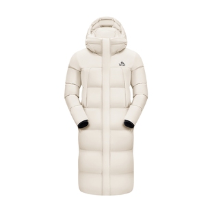 【极光3.0】伯希和户外800蓬羽绒服女新款男长款白色防风鹅绒服