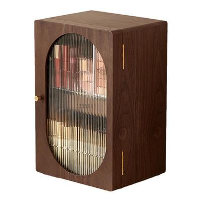 大容量化妆品收纳柜木质高级感