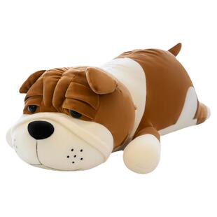 可爱沙皮狗毛绒玩具趴趴狗狗公仔睡觉抱枕床上玩偶布娃娃生日礼物