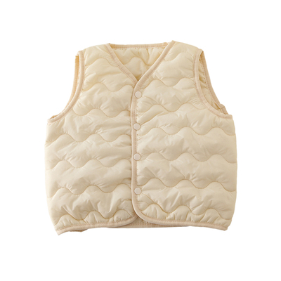 儿童棉服马甲秋冬款加厚保暖