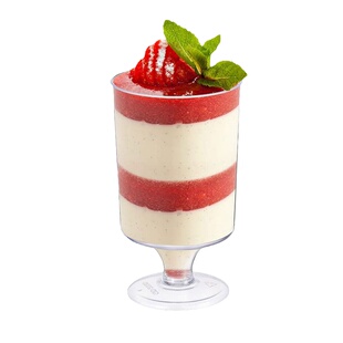 迷你小酒杯高脚杯慕斯布丁杯婚礼庆甜品台甜品杯子塑料一次性透明