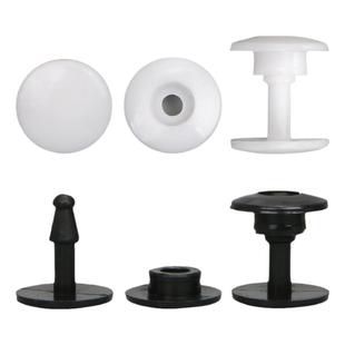 树脂一次性按扣二合扣防护面罩固定双合扣松紧带手腕带子母扣卡扣