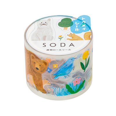 锦宫SODA透明胶带烫金手账贴纸