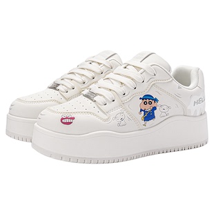 蜡笔小新鞋子男小白鞋学生轻便面包板鞋秋冬新款情侣厚底增高潮鞋