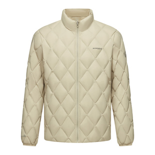 【鹅绒】波司登新品男士轻薄羽绒服经典鹅绒款菱形格百搭立领保暖