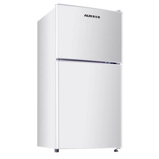 奥克斯冰箱家用小型迷你单人办公宿舍租房用冷冻冷藏双开门电冰箱