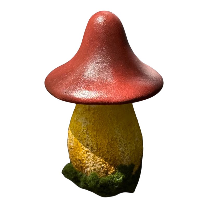 云南树脂粘土蘑菇冰箱贴手工制作菌子冰箱贴装饰旅游创意工艺品