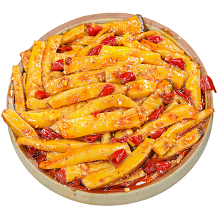 四川冷吃红油杏鲍菇零食即食香辣味特产卤味素菜追剧下酒解馋夜宵