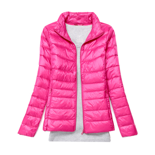 轻便超薄款加肥加大码轻薄羽绒服女短款胖mm200斤中老年妈妈冬装