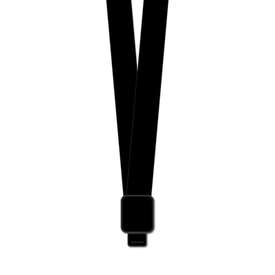 挂绳证件工牌卡套黑色易拉扣弹性