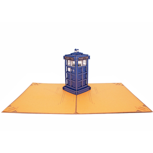AIT CARD手工立体贺卡创意礼物神秘博士Doctor Who纪念品TARDIS
