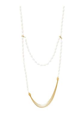 多野女个性气质珍珠项链蛇骨链