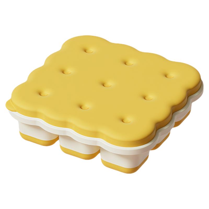 饼干造型带盖食品级PP冰格模具