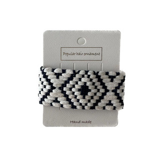 cottontime 新款4cm涤棉加厚编织带箱包鞋辅料 彩色菱格提花带子