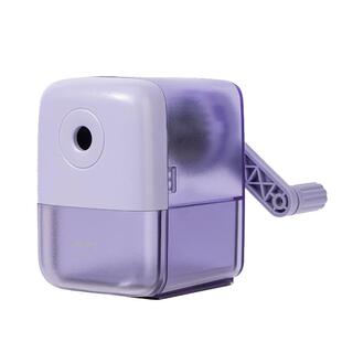 得力削笔器小学生专用卷笔刀自动进铅转笔刀幼儿园手摇机削笔机儿童手动素描刀削器美术生刨笔机女孩男孩