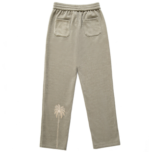 烦恼的Octopusl秋冬美式椰树刺绣灯芯绒长裤直筒宽松垂感长裤子男