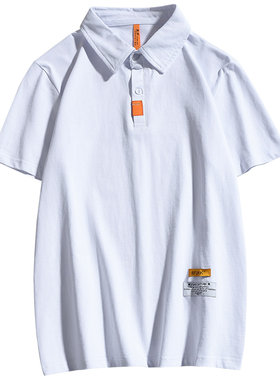 乱步夏季新品日系短袖有领polo衫