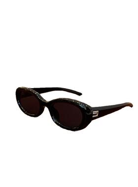 2024新款小框复古太阳镜gm墨镜女夏防晒潮男猫眼椭圆防紫外线眼镜