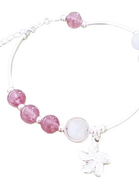 s925纯银手链ins小众六芒星首饰