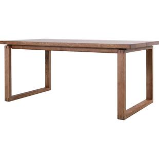 北欧实木餐桌白蜡木日式原木大板桌莫比桌子家用客厅大长书桌橡木