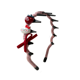 2025新款儿童毛线发箍女童可爱高颅顶头箍不勒头带齿防滑发卡头饰