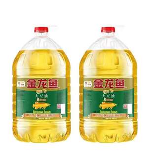 金龙鱼精炼一级大豆油10L*2家用煎炸炒菜优选大豆油