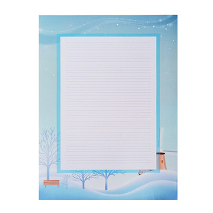 英语硬笔书法纸作品纸A4四线络小学生儿童英文单词听写书写纸练字本比赛专用纸创作展示展览纸练习纸彩色复古